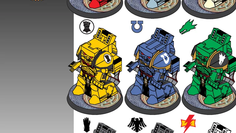 Primaris Space Marine Aggressors (Chibi)