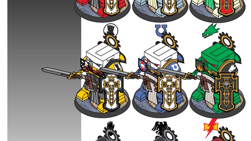 Primaris Blade Guard Veterans (Chibi)