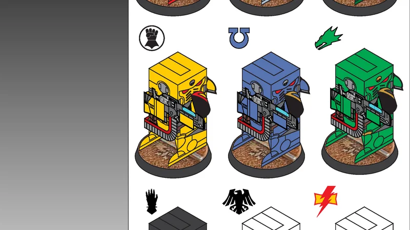 Primaris Hellblasters (Chibi)