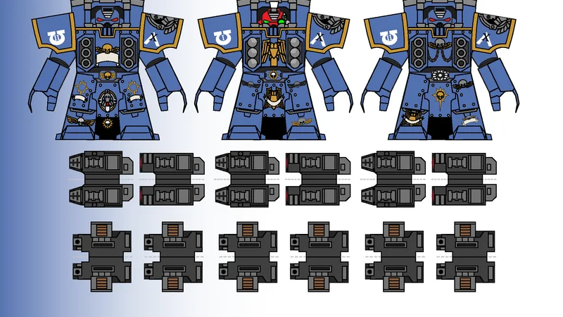 Ultramarines Centurion Devastator Squad (Chibi)