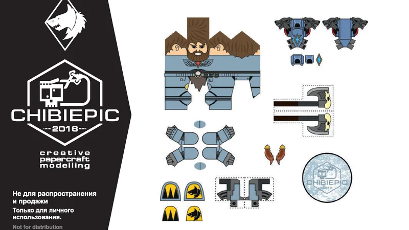 Space Wolves Assault Intercessor2 (Chibi)