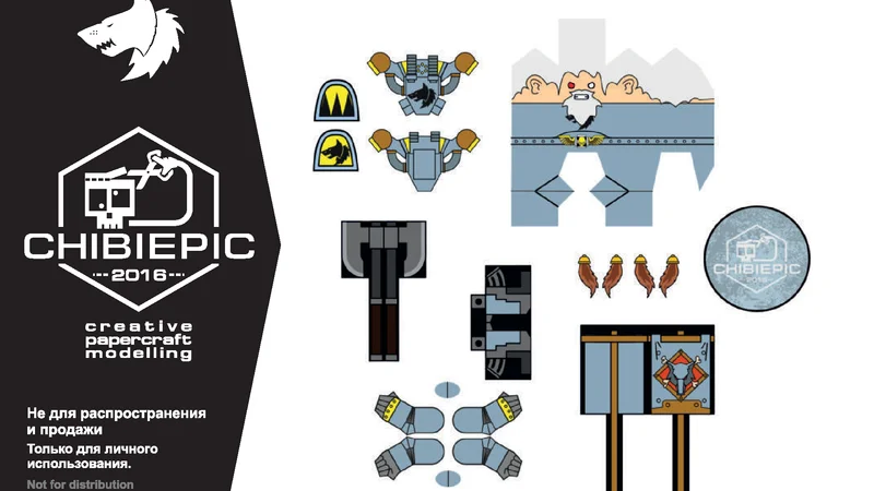 Space Wolves Bladeguard Ancient (Chibi)