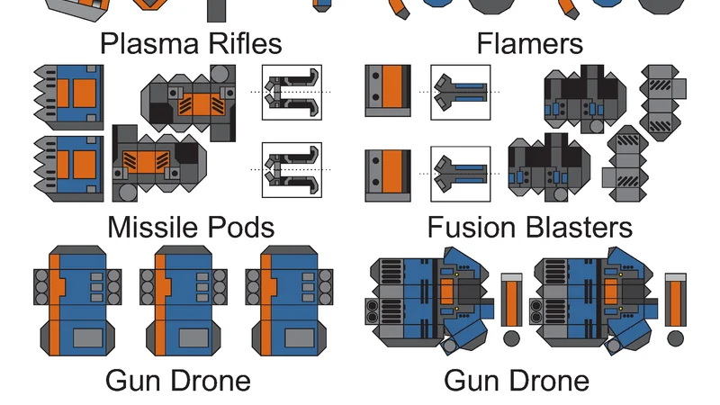 Tau Commander Suit with weapons